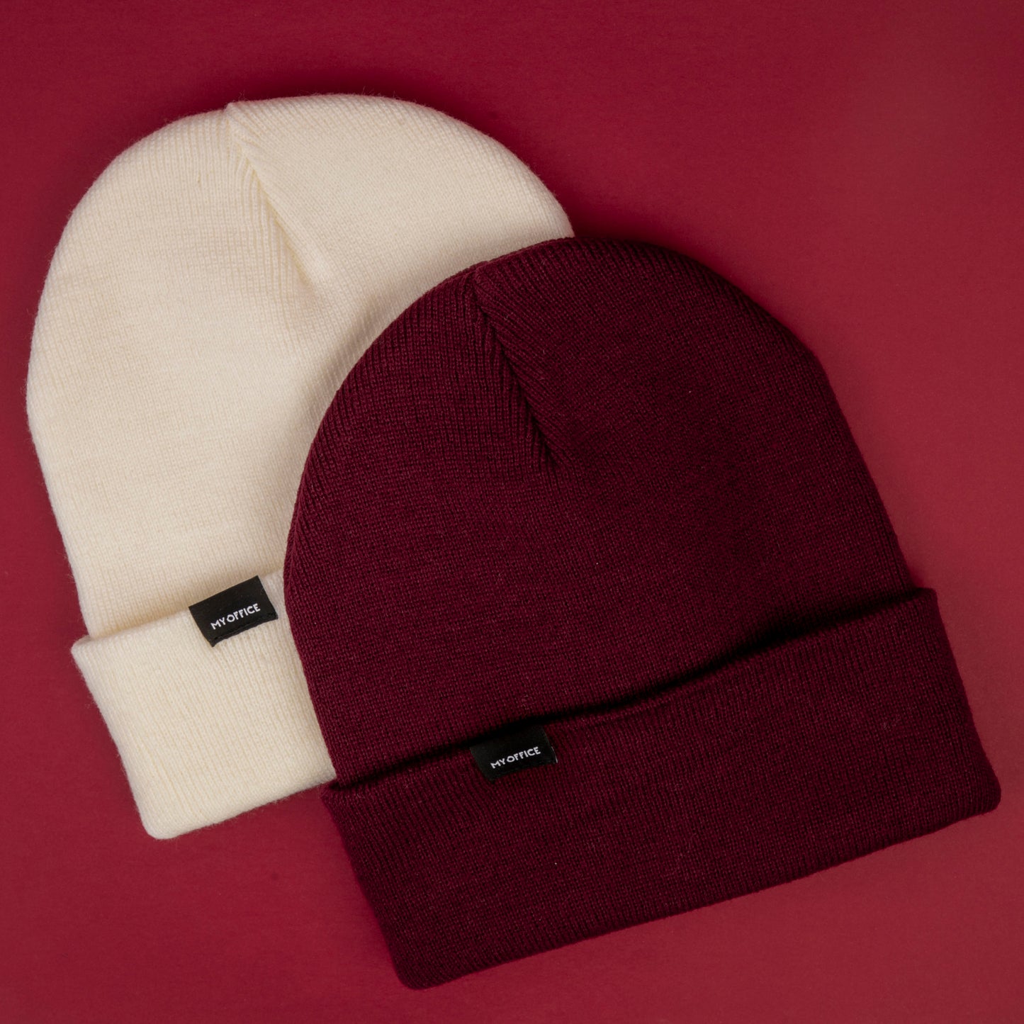 Gorro largo modelo Basic Line color burgundy