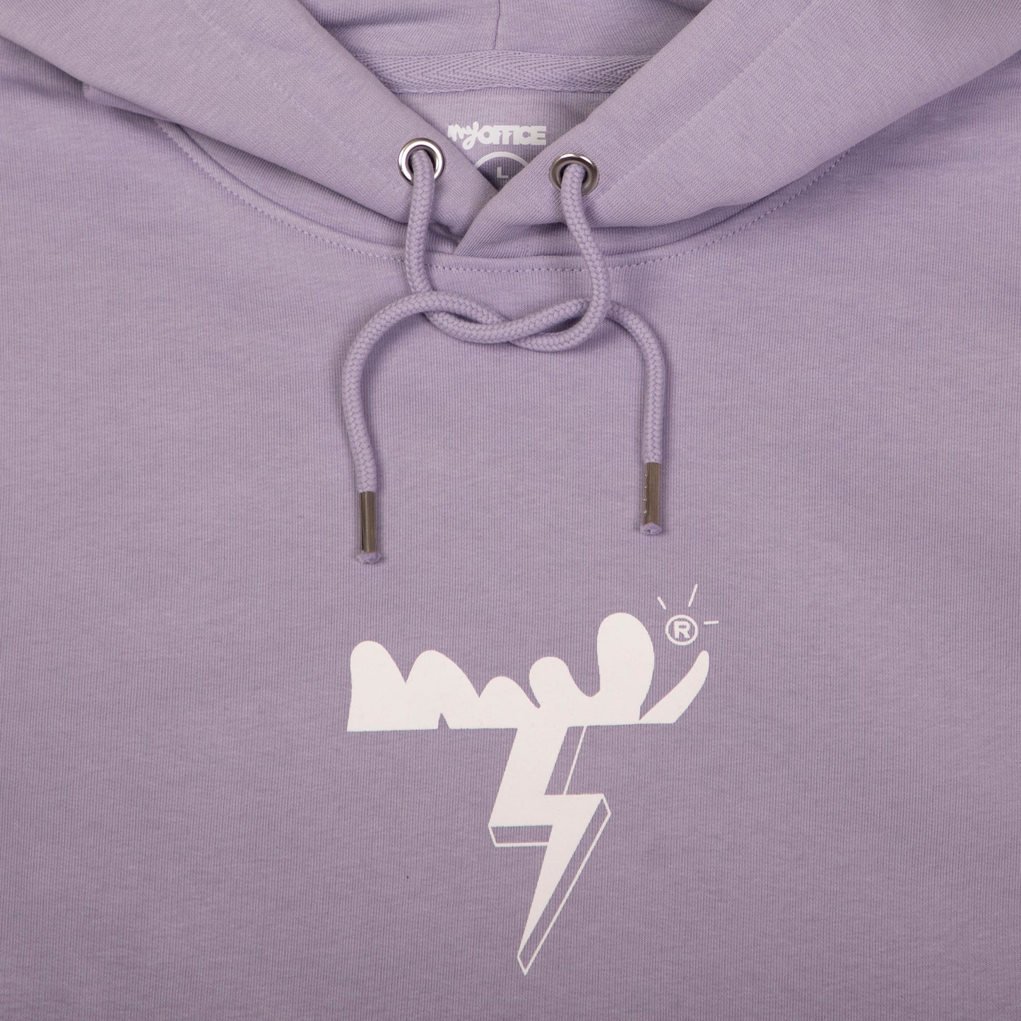 Sudadera con capucha color lavanda. Modelo PRO RIDER