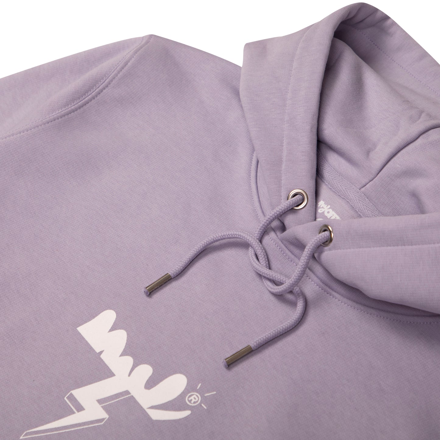 Sudadera con capucha color lavanda. Modelo PRO RIDER