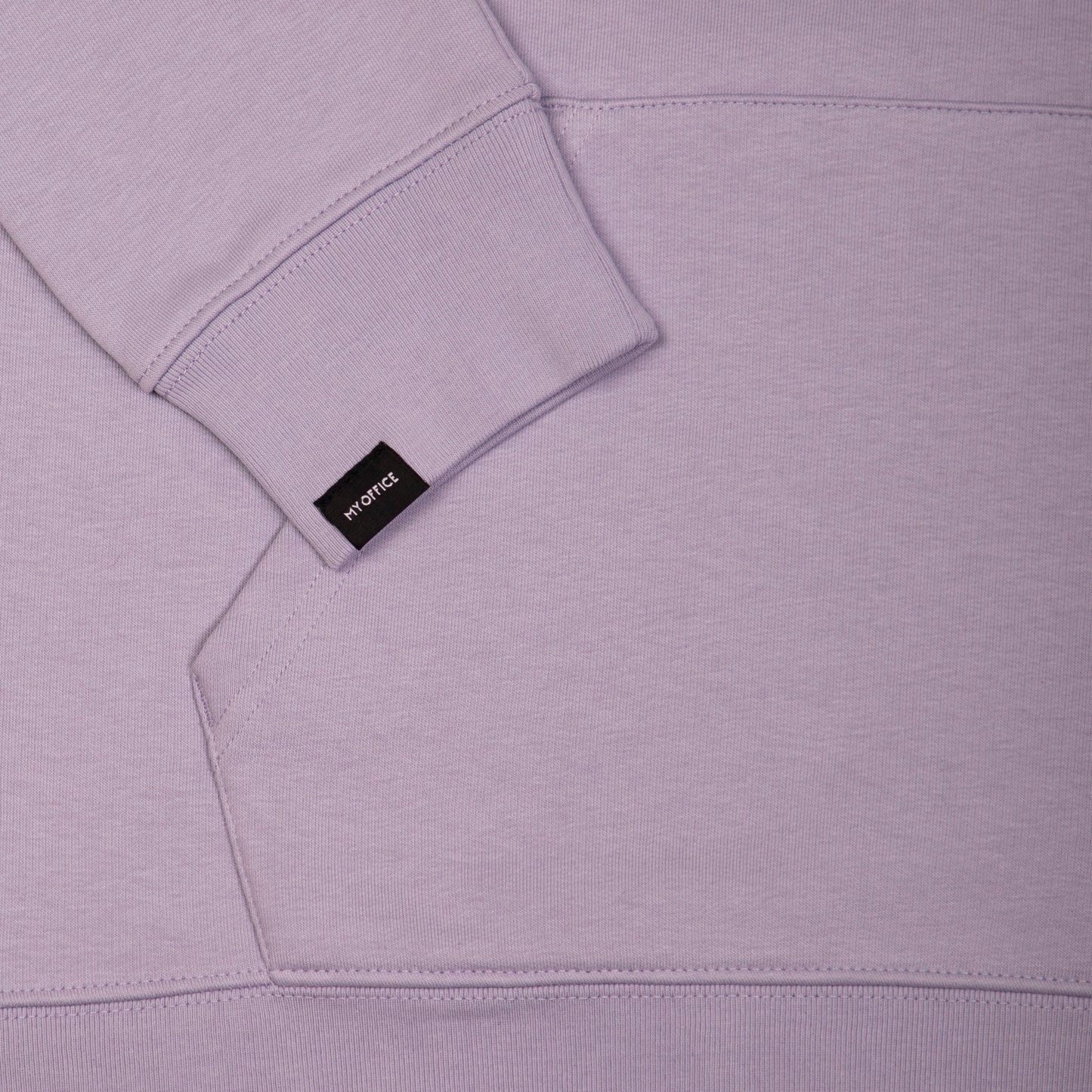 Sudadera con capucha color lavanda. Modelo PRO RIDER