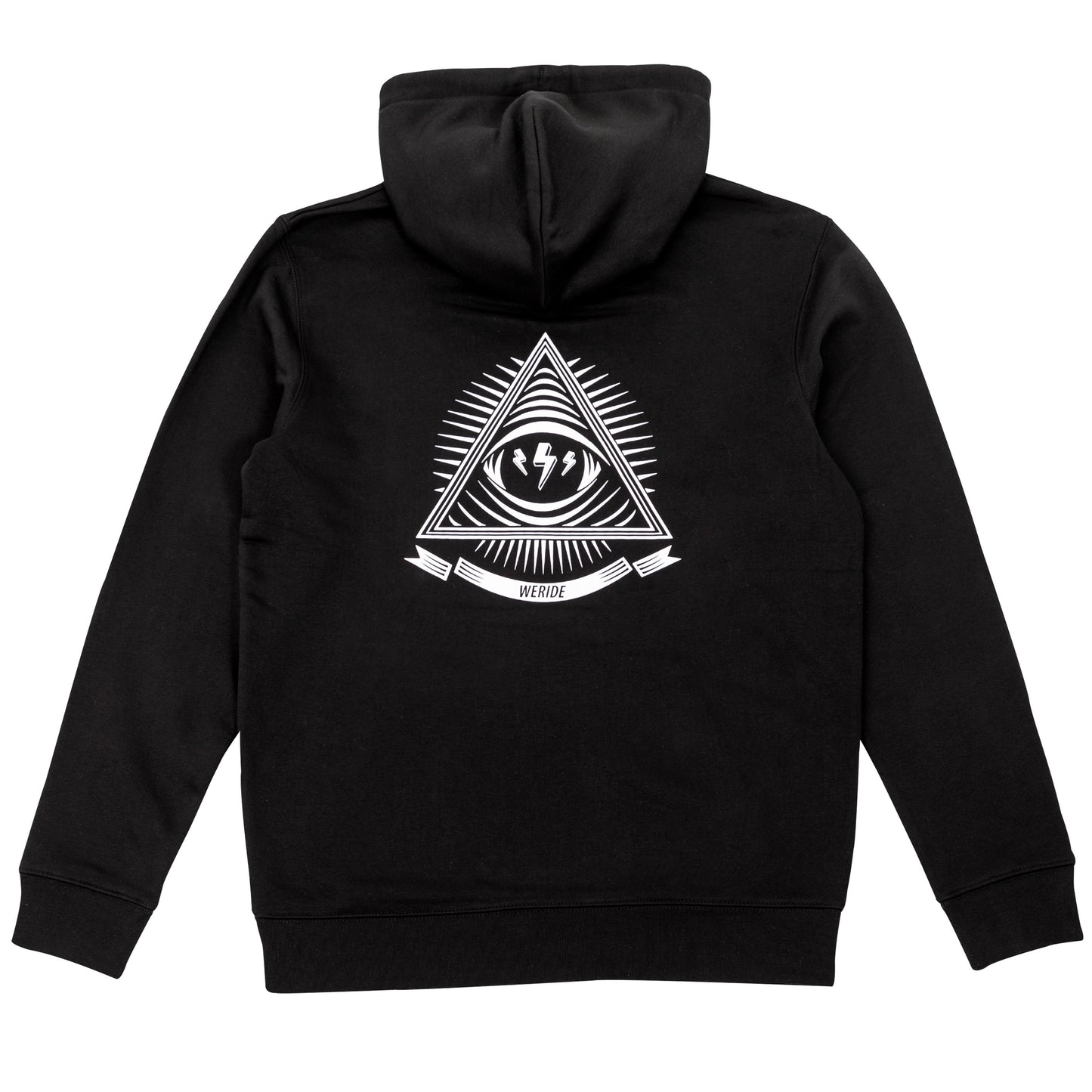 Sudadera de capucha color negro. Modelo WE RIDE
