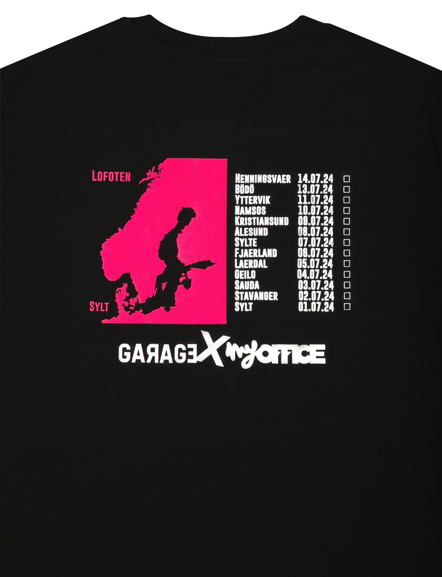 Camiseta colaboración con GARAGEX x MY OFFICE